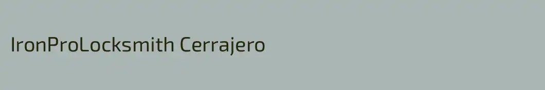 IronProLocksmith Cerrajero